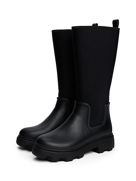 Tommy Hilfiger FLAG LONG RAINBOOT WARM LINING Gummistiefel, Blockabsatz, La günstig online kaufen