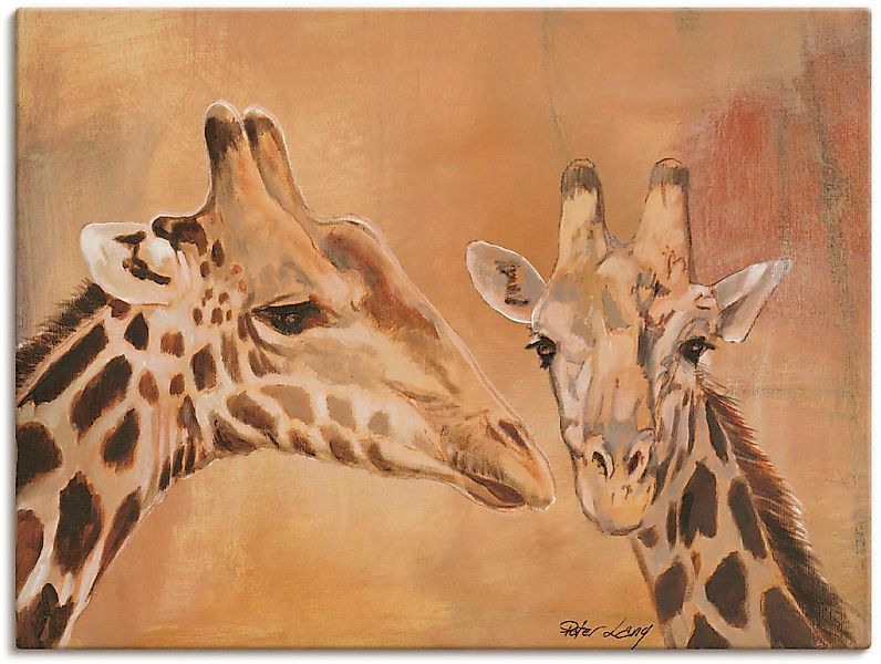 Artland Wandbild »Giraffen«, Wildtiere, (1 St.), als Alubild, Outdoorbild, günstig online kaufen