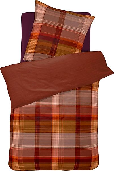 Cinderella Wendebettwäsche "Ponte" 2 Stk. tlg. mit Karomuster günstig online kaufen