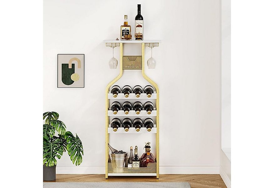 GarveeMore Weinregal aus Metall,zur Aufbewahrung und Präsentation von Weinf günstig online kaufen