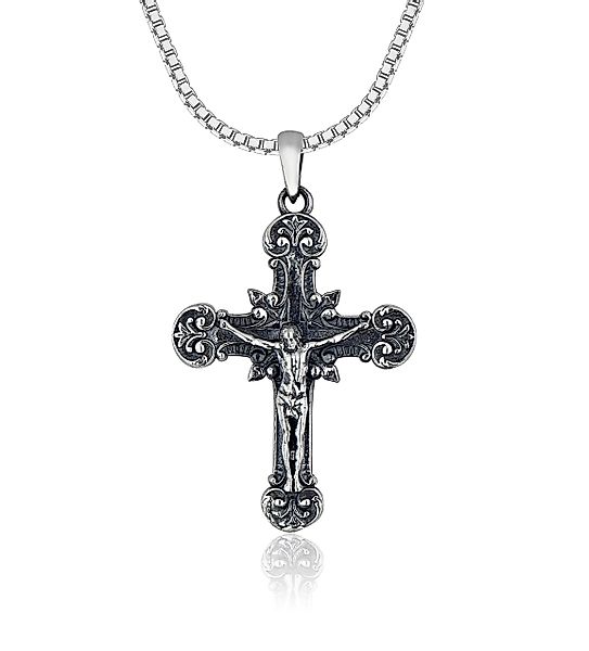 NAHLE Kette mit Anhänger Kreuz Silberkette günstig online kaufen