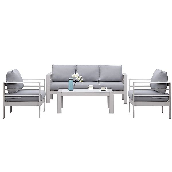 MeXo Gartenlounge-Set Gartenmöbel Set 4-5 Personen günstig online kaufen