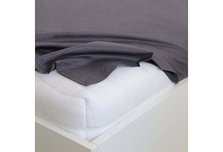 TRAUMSCHLAF Bettlaken Edel Linon, Renforce, Gummizug: ohne Spanngummi, (1 S günstig online kaufen