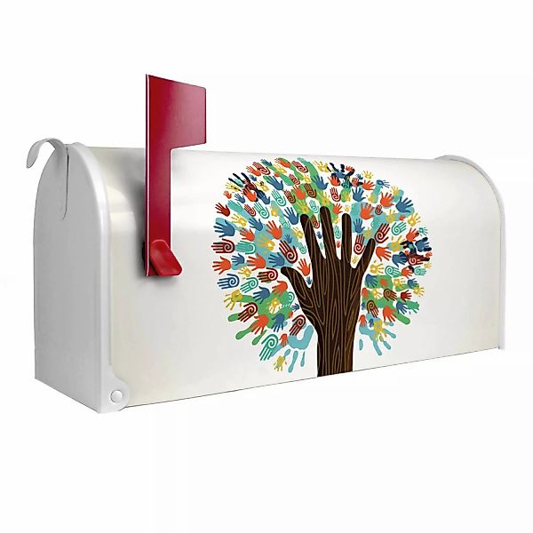 Banjado Amerikanischer Briefkasten Weiß 48x22x16cm US Mailbox Letterbox Pos günstig online kaufen