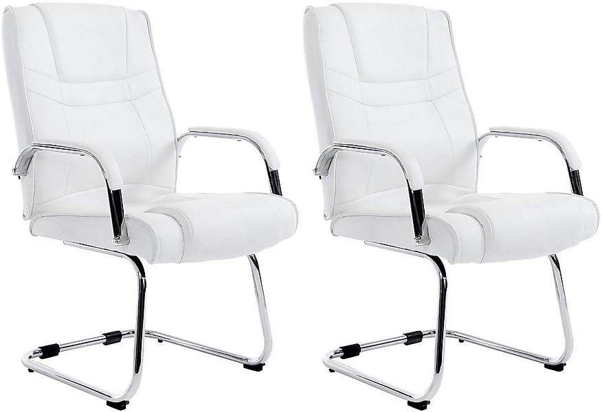 CLP Besucherstuhl Attila (2er Set, 2 St), Kunstleder-Bezug, bis 180 kg günstig online kaufen