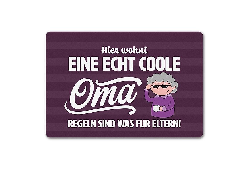 speecheese Fußmatte Coole Oma Fußmatte in 40x60 cm ohne Rand mit Spruch Reg günstig online kaufen