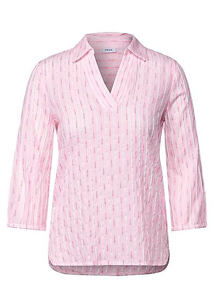 CECIL Kurzarmbluse TOS Yarn Dye Stripe Blouse vanilla white günstig online kaufen