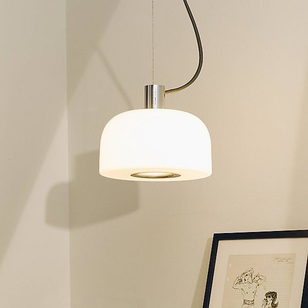 Flos Hängeleuchte Bellhop Glass S1, alufarben, Glas, Ø 33 cm günstig online kaufen