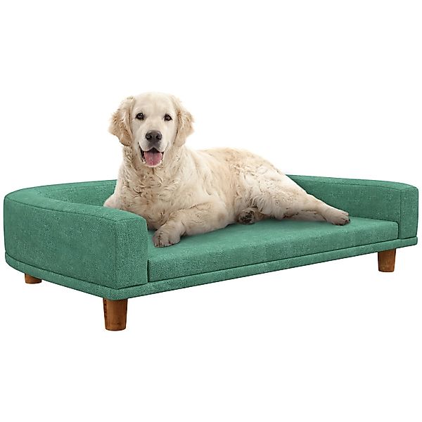 PawHut Hundesofa mit Kissen und Holzbeinen 98 x 67 x 25 cm günstig online kaufen