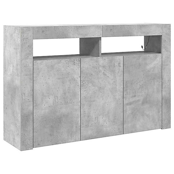 vidaXL Sideboard Betongrau 116 x 30 x 75 cm Holzwerkstoff 3333879 günstig online kaufen