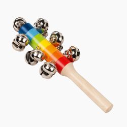 goki Spielzeug-Musikinstrument Schellenstab Regenbogen mit 13 günstig online kaufen
