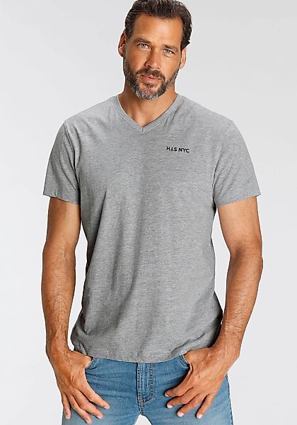 H.I.S V-Shirt (3-er Pack) Kurzarm, Slim günstig online kaufen