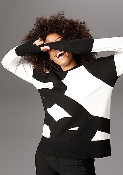 Aniston SELECTED Strickpullover mit modisch kurzem günstig online kaufen