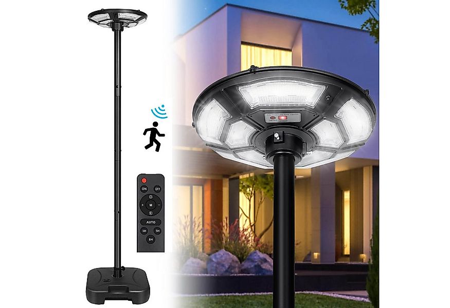 MUPOO LED Solarleuchte Solar Straßenlaterne 3200LM, 360° Superhelle Solarla günstig online kaufen