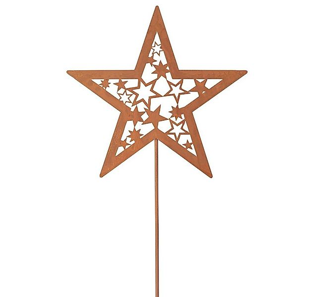 MICA Gartenstecker Pflanzenstecker - Stern - ca. 75 x 19 cm günstig online kaufen