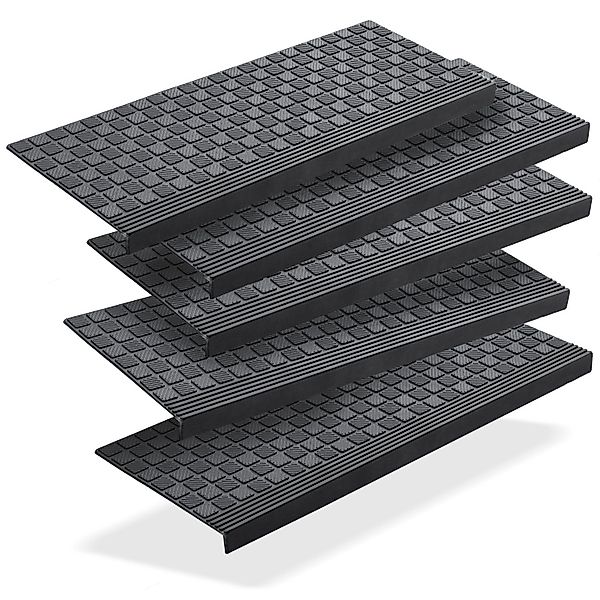 BigDean Stufenmatte 5x Gummi 65x25cm Treppenstufen günstig online kaufen