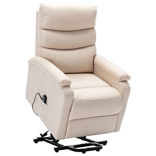vidaXL Sessel Aufstehsessel Creme Stoff (1-St) günstig online kaufen