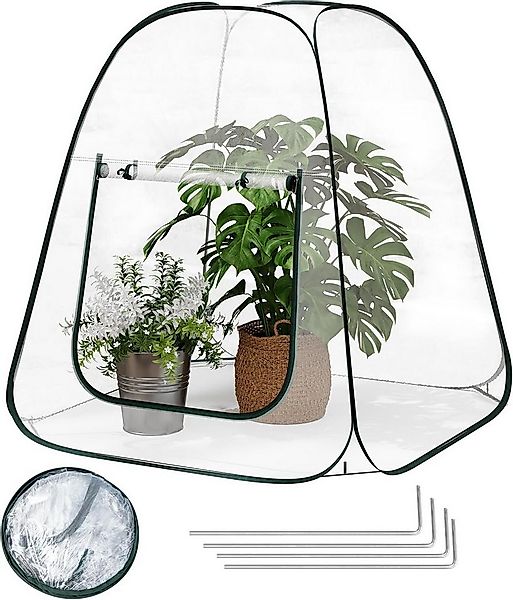 Woltu Gewächshaus, Pop Up, Mini Überwinterungszelt für Pflanzen, 70x70x80 c günstig online kaufen