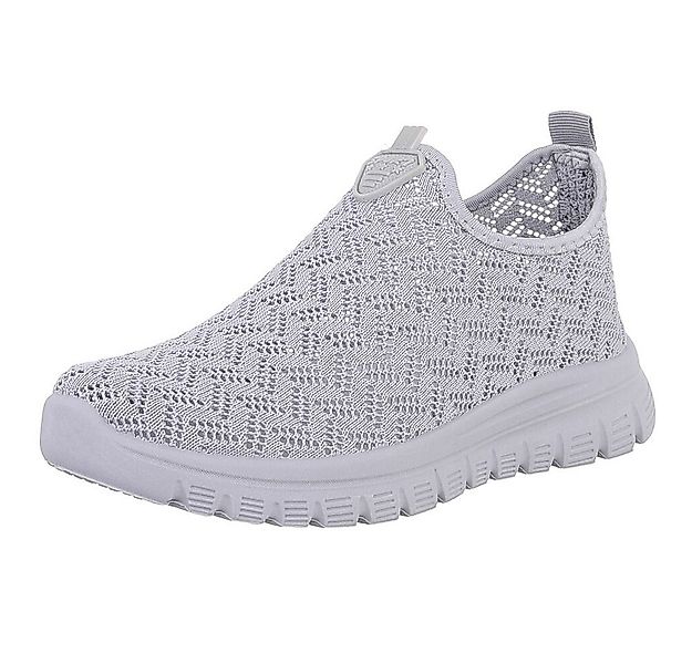 Ital-Design Sportlicher Damenschuh mit atmungsaktivem Obermaterial Slip-On günstig online kaufen