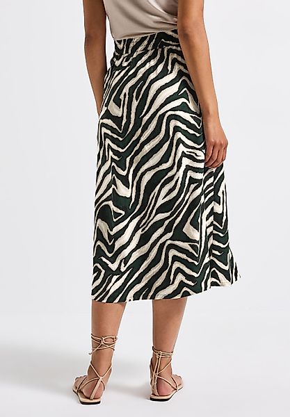 STREET ONE Midirock mit Animal-Print günstig online kaufen