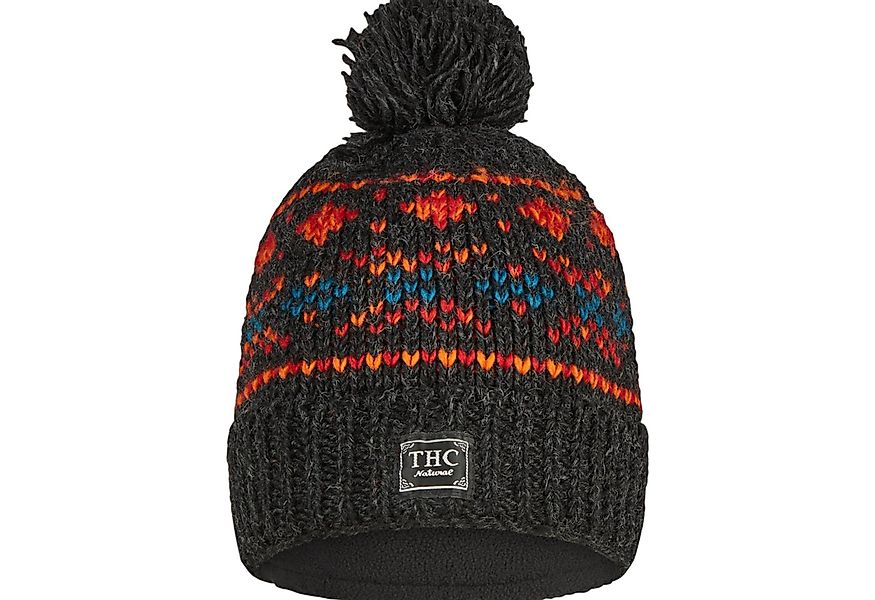 THC Natural Line Bommelmütze THC Schafwoll Pudelmütze 819 (1 Stück, 1-St., günstig online kaufen