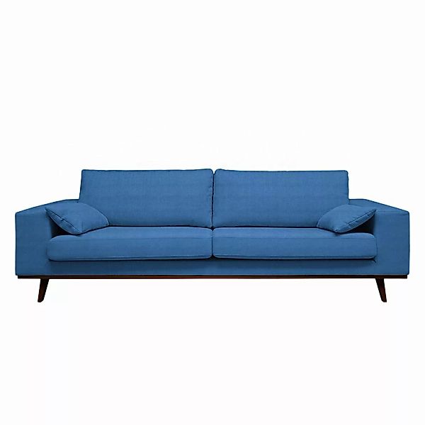 home24 Mørteens Sofa Billund II 2-Sitzer Brilliantblau Webstoff 201x81x91 c günstig online kaufen