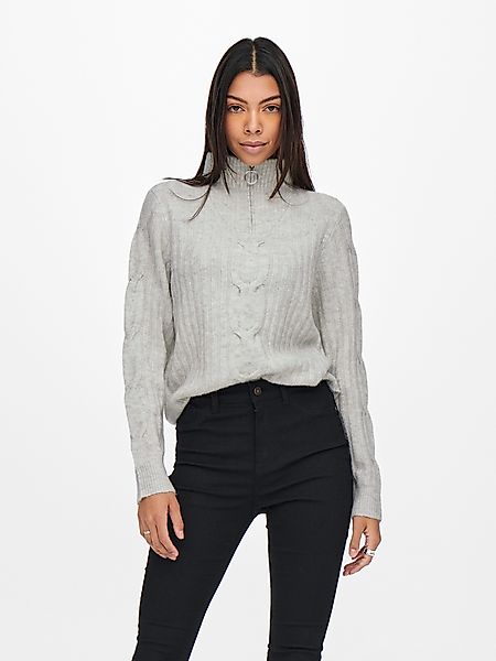 JDY Stehkragenpullover JDYANDREA L/S ZIP CABLE günstig online kaufen