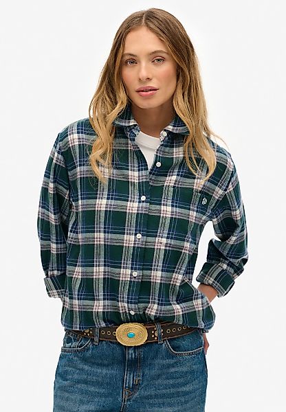 Superdry Karobluse "CHECK FLANNEL BOYFRIEND SHIRT" günstig online kaufen
