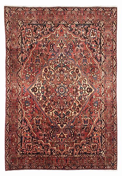 morgenland Wollteppich »Bachtiar Medaillon Rosso chiaro 312 x 213 cm«, rech günstig online kaufen
