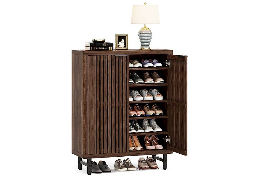 Tribesigns Schuhschrank 6-Tier Retro Schuhschrank für 24 Paar Schuhe günstig online kaufen