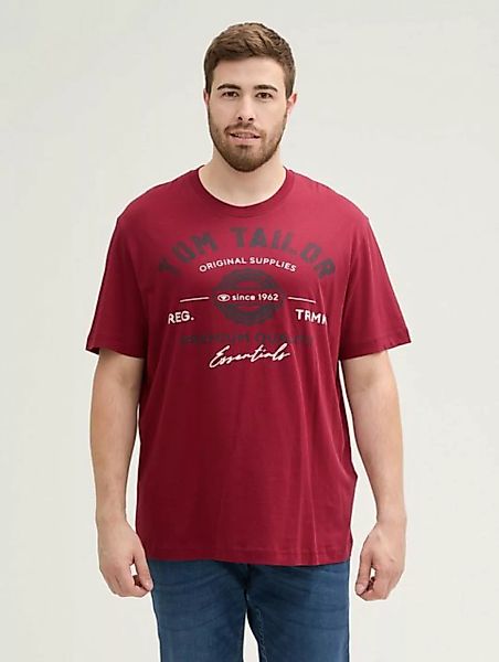 TOM TAILOR PLUS T-Shirt Plus Size - T-Shirt mit Logo Print günstig online kaufen