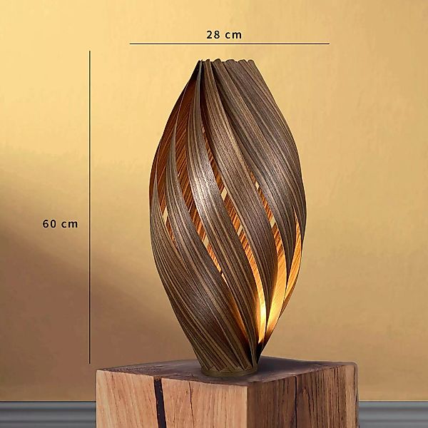 Gofurnit Ardere Tischlampe, Nussbaum, Höhe 60 cm günstig online kaufen