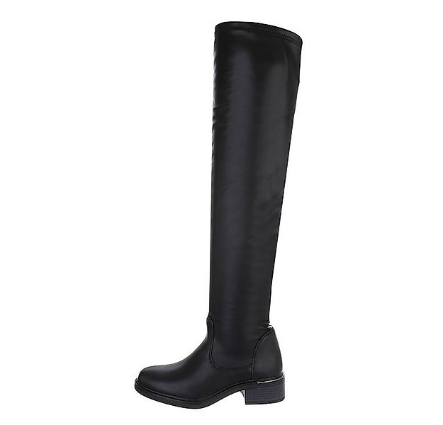 Ital-Design Damen Party & Clubwear Overkneestiefel (84463184) Blockabsatz O günstig online kaufen