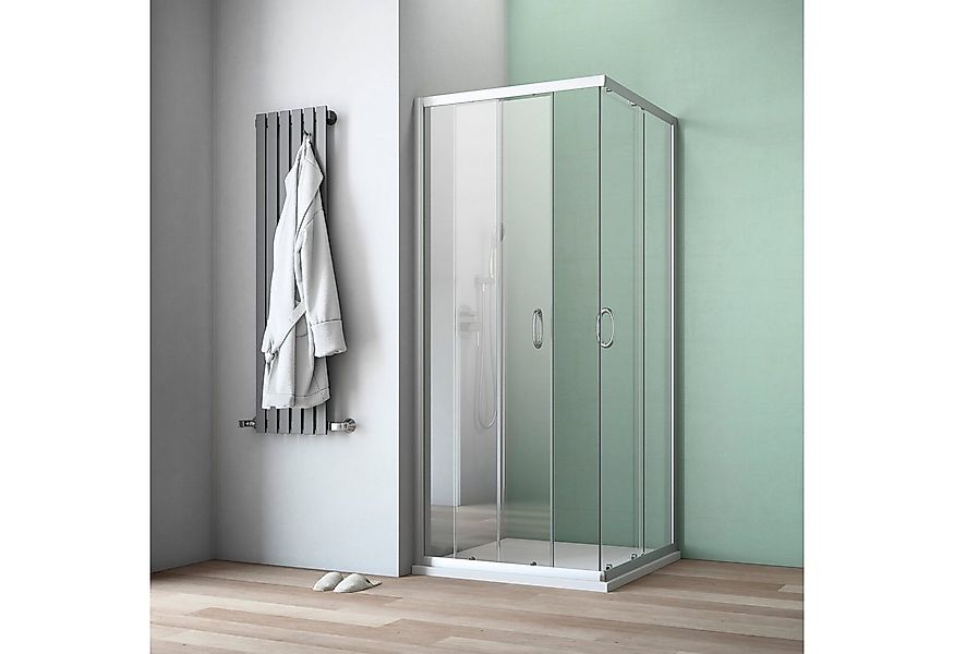maw by GEO Eckdusche A-ES50, BxT: 80x80 cm, Einscheibensicherheitsglas, mit günstig online kaufen