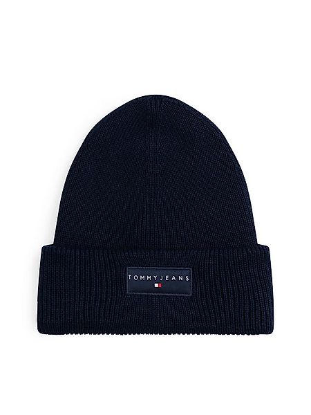 Tommy Jeans Beanie TJM LINEAR in Grobstrick, mit Umschlag günstig online kaufen