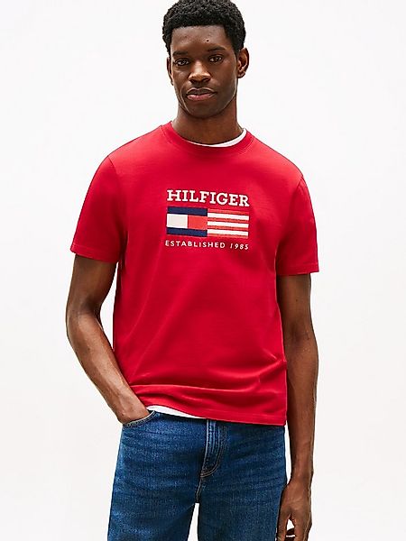 Tommy Hilfiger T-Shirt AMERICANA MONOTYPE FLAG BOX TEE Mit markanter Sticke günstig online kaufen