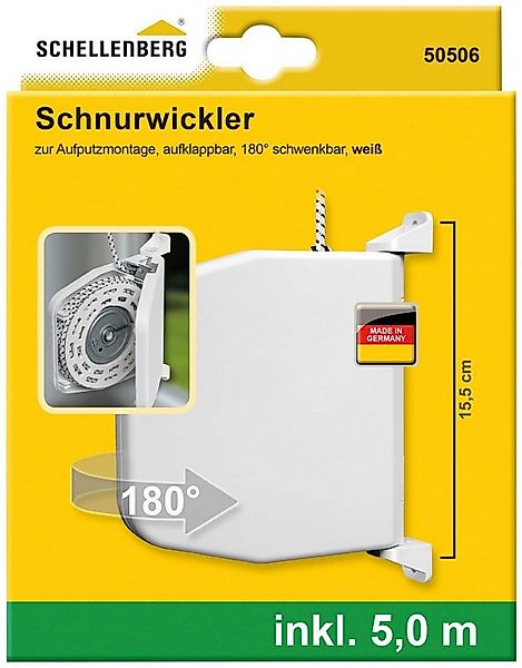 SCHELLENBERG Aufputz-Gurtwickler Rollladen-Schnurrwickler aufklappbar zum a günstig online kaufen