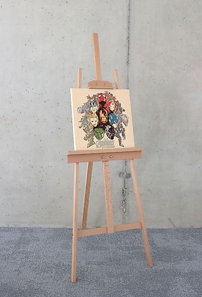Komar Leinwandbild "Avengers Strike Back - Größe 40 x 40 cm" Disney 40 x 40 günstig online kaufen