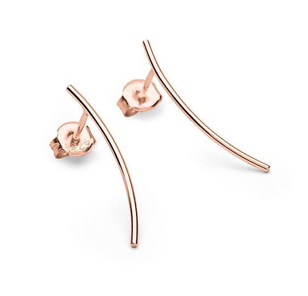 Unique Paar Ohrstecker Rosé vergoldete Ohrstecker 23 mm lang SE0798-R günstig online kaufen