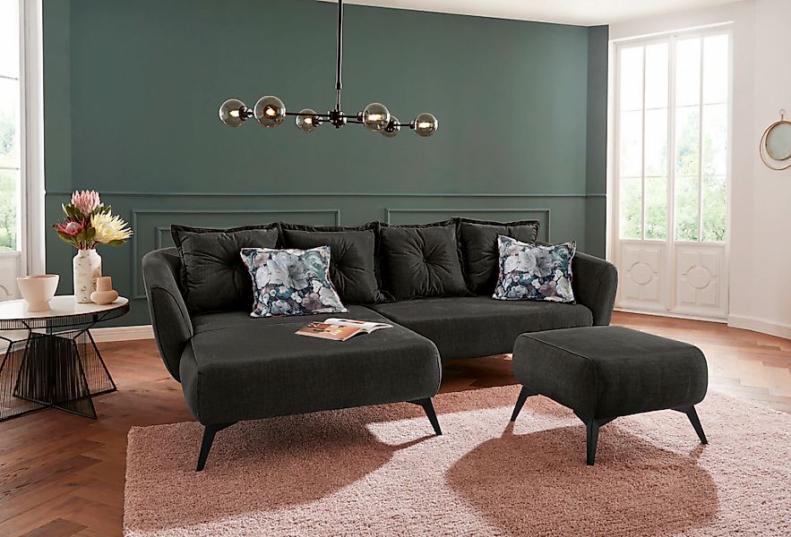 Home affaire Ecksofa "Baggio romantische Polsterecke, bequem, Breite 277 cm günstig online kaufen