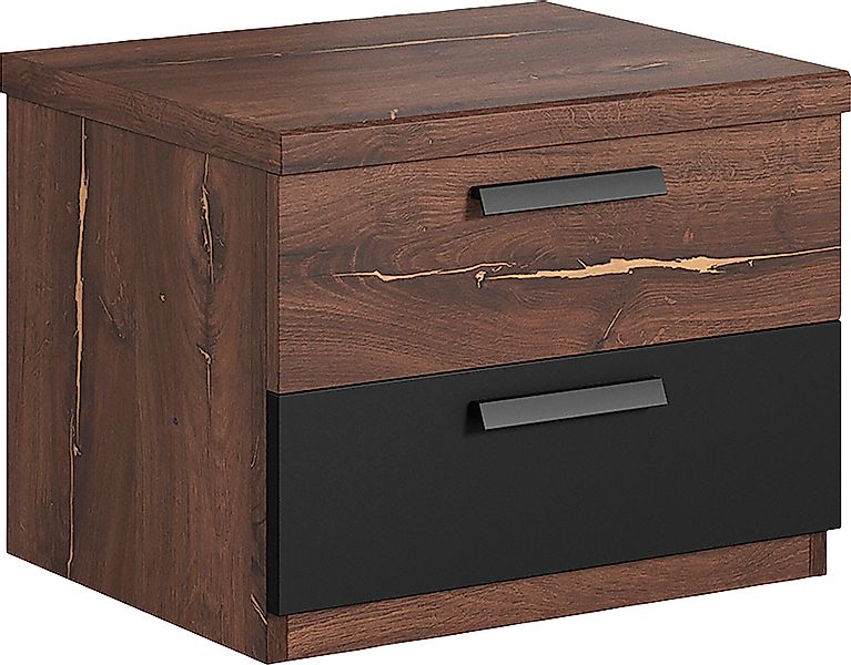 INOSIGN Nachtkommode »Sigma, Breite 46 cm, moderner Nachtschrank mit 2 Schu günstig online kaufen
