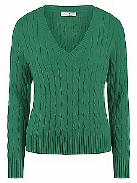 V-Pullover Peter Hahn grün günstig online kaufen