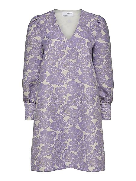 SELECTED Langärmeliges Minikleid Damen Violett günstig online kaufen