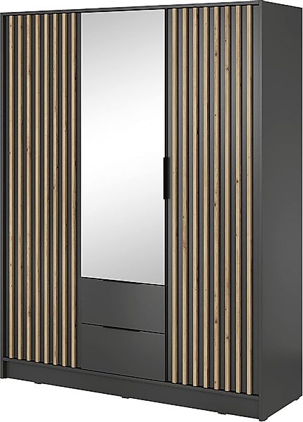 MOEBLO Kleiderschrank JOHN (Latten aus Holz, günstig online kaufen