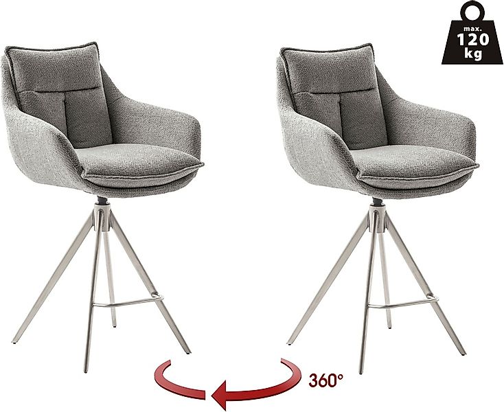 MCA furniture Bistrostuhl "Parker Tresenstuhl mit Armlehnen Tresenhocker", günstig online kaufen