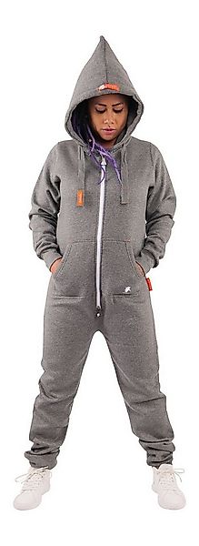 O'Poppy Jumpsuit Damen dunkelgrau (1-tlg) mit Kapuze und Eingrifftaschen günstig online kaufen