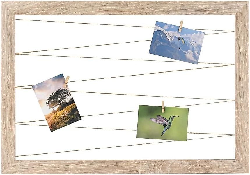Clamaro Bilderrahmen, Fotohalter Pinnwand Fotorahmen Eiche Sonoma Bilderrah günstig online kaufen
