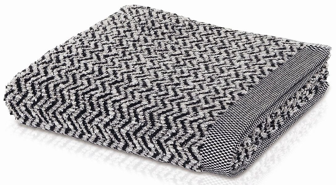 Möve Duschtuch "Brooklyn Fischgrat" mit Zick-Zack-Muster günstig online kaufen