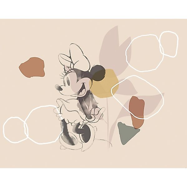 Komar Vliesfototapete Minnie Soft Shapes 350 cm x 280 cm günstig online kaufen