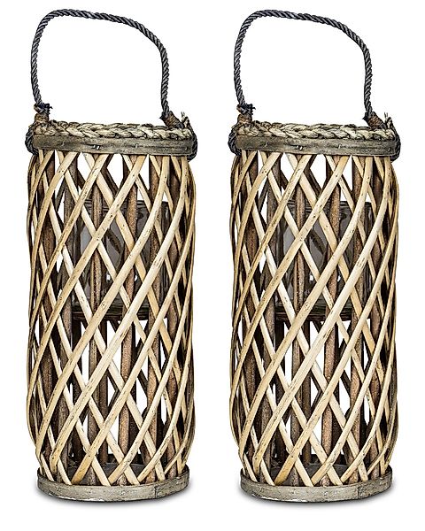 Levandeo® Kerzenlaterne, 2er Set Laterne Windlicht günstig online kaufen